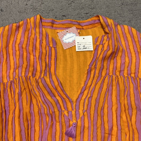 Oliphant cinched waist Maxi Dress - Cabana Orange Size M *see caption* - Picture 4 of 15